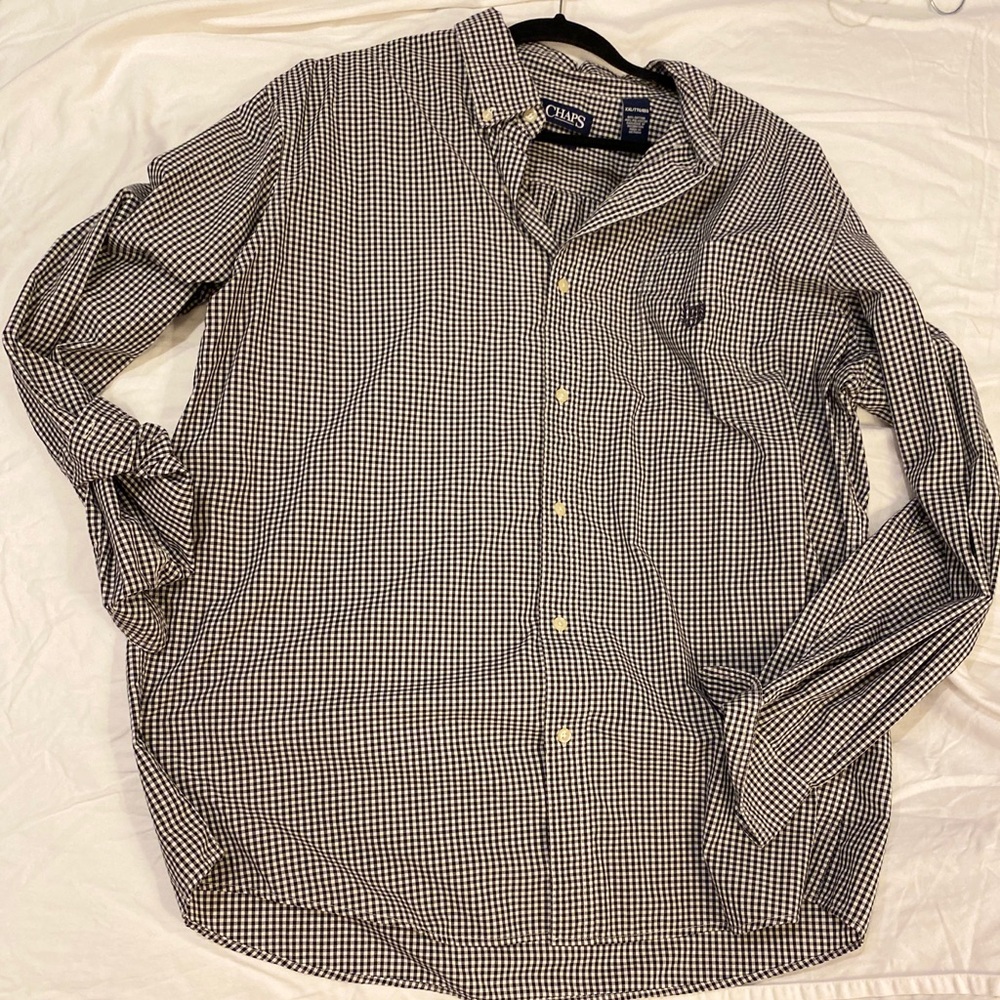 Blue/White Long Sleeve Button Down